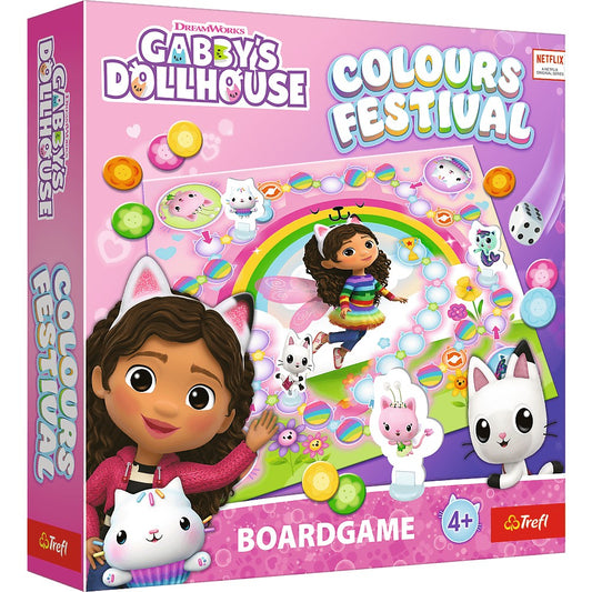 Trefl gabbys dollhouse joc festivalul culorile, Trefl