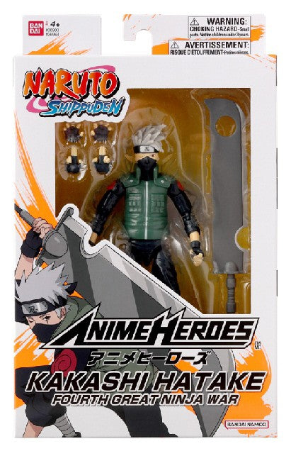 Bandai figurina naruto shippuden hatake kakashi fourth great ninja war 16.5cm, Bandai