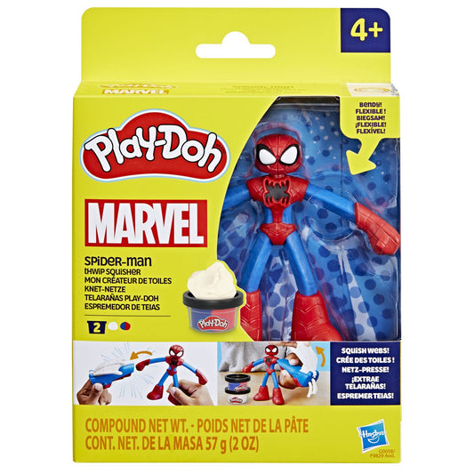 Play-doh marvel figurina flexibila cu accesorii spider man 10cm	, Hasbro