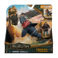 Cum sa iti dresezi Dragonul set Dragon gronckle si figurina viking fishlegs