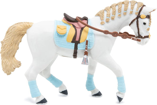 Papo figurina cal de echitatie bleu, Papo