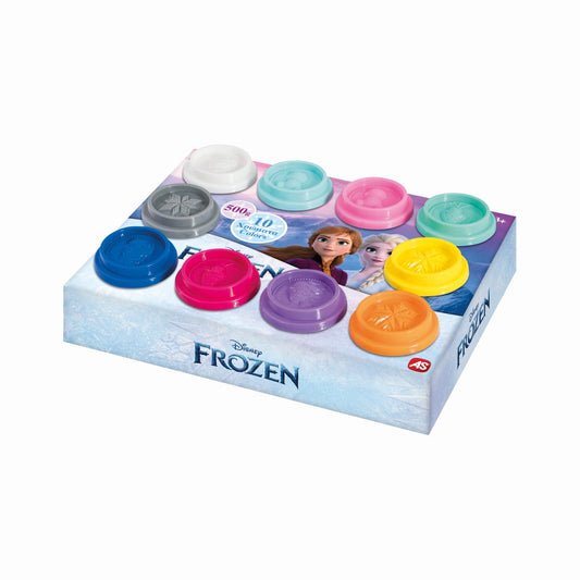 Set 10 borcanase de plastilina frozen in ambalaj de carton, AS