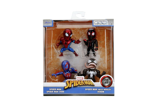 Jada marvel spider man set 4 figurine metalice 6.5cm, Simba