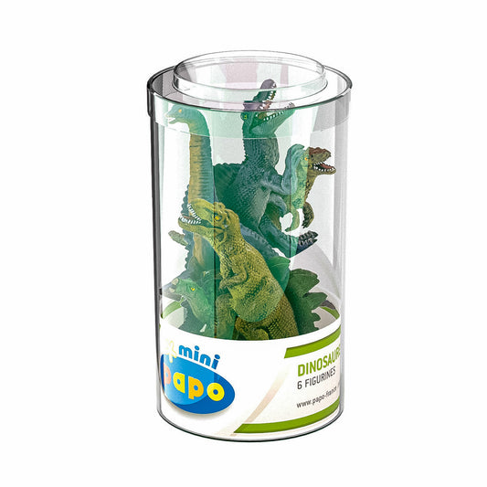 Papo figurina set 6 mini figurine dinozauri, Papo