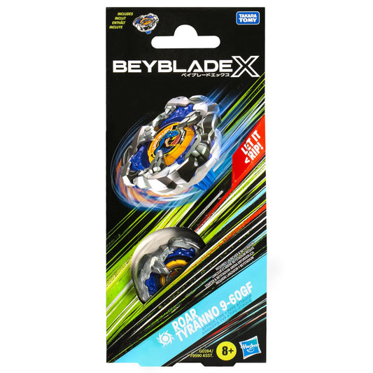 Beyblade x let it rip spirala roar tyranno 9-60gf, Hasbro