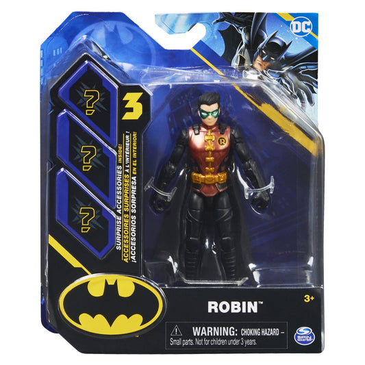 Figurina robin articulata 10cm cu 3 accesorii surpriza, Spin Master