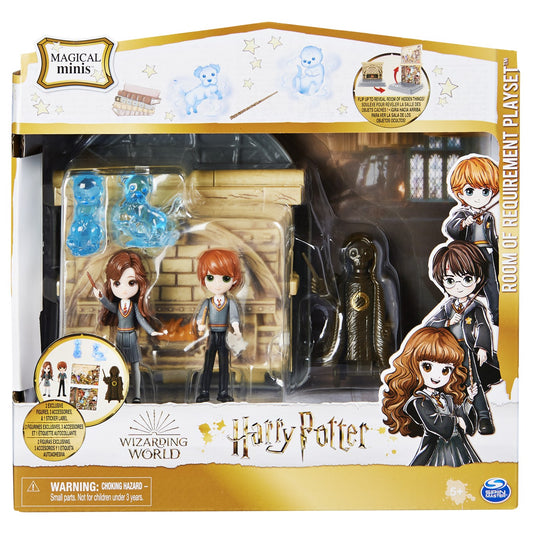 Harry potter wizarding world magical minis set 2 figurine ron wisleay si hermione granger, Spin Master