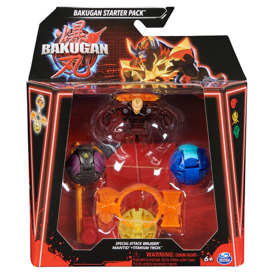 Bakugan starter pack bruiser mantid titanium trox, Spin Master