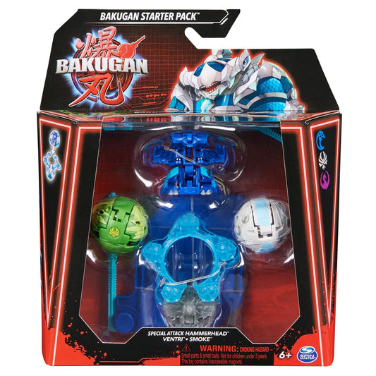 Bakugan starter pack hammerhead ventri smoke, Spin Master