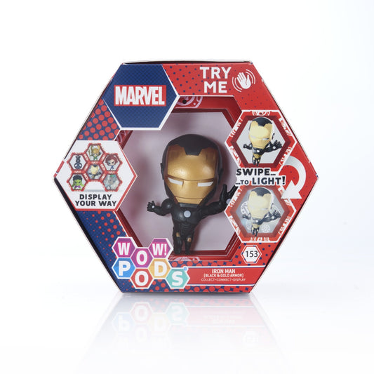 Wow! pods - marvel iron man cu armura negru si auriu, WOW! STUFF