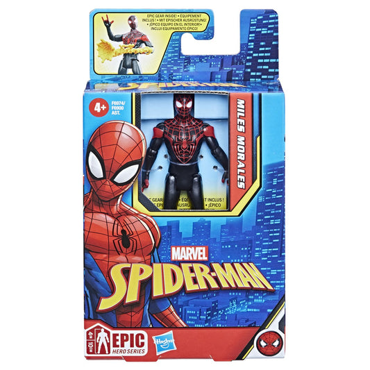 Spiderman epic hero figurina miles morales 10cm, Hasbro