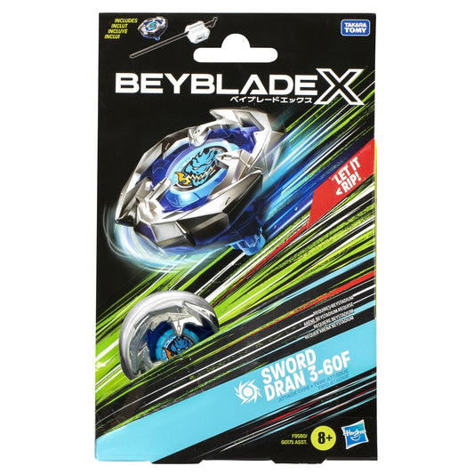 Beyblade x let it rip set lansator si roata sword dran 3-60f, Hasbro