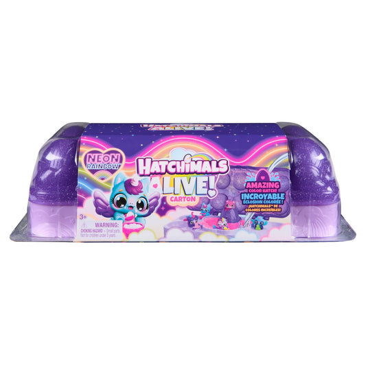 Hatchimals alive neon rainbow set carton oua