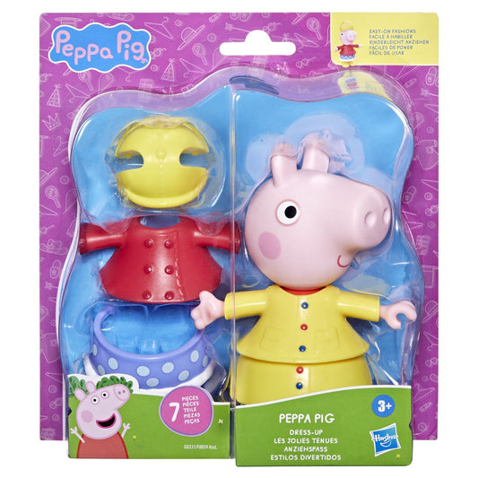 Peppa pig set figurina si accesorii vestimentare peppa pig 15cm, Hasbro