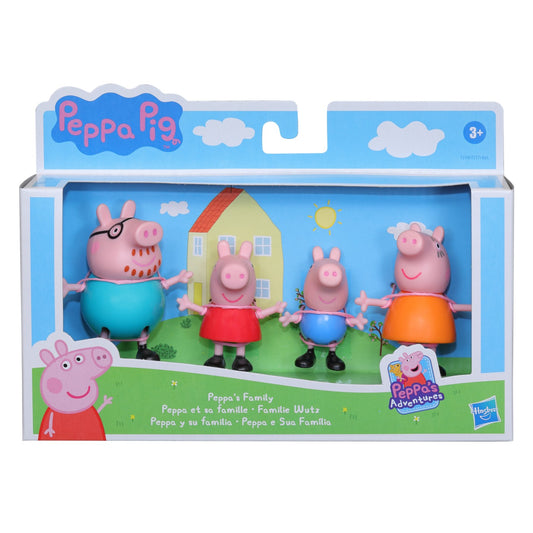 Peppa pig set figurine familia pig, Hasbro
