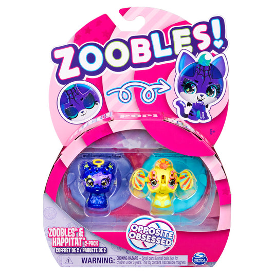 Zoobles pachet animalute de transformare llama si elefant, Spin Master