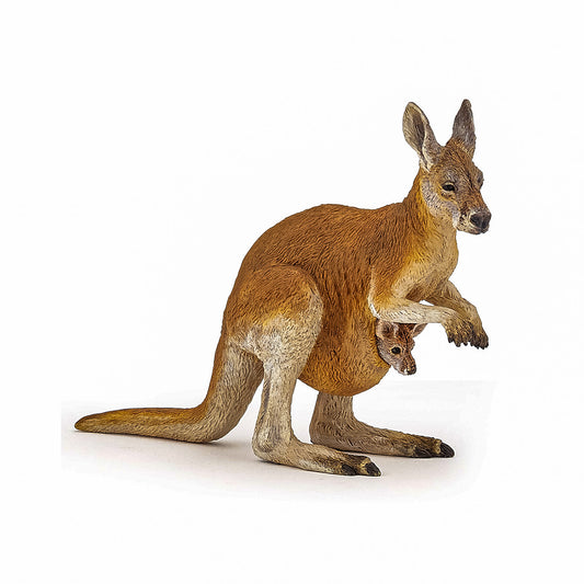 Papo figurina cangur cu pui, Papo