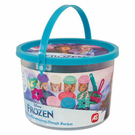 Galetusa cu 4 borcanase de plastilina si accesorii frozen, AS