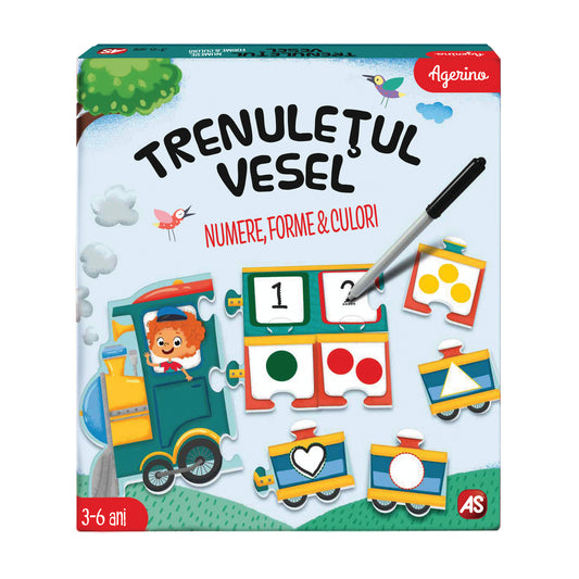 Trenuletul vesel numere forme culori, AS