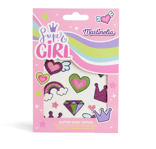 Martinelia super girl tatuaje cu sclipici