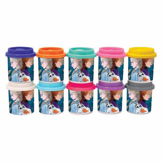 Set 10 borcanase de plastilina frozen in ambalaj de carton, AS