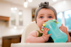 Cana cu pai abacus 340 ml, albastru, Melii