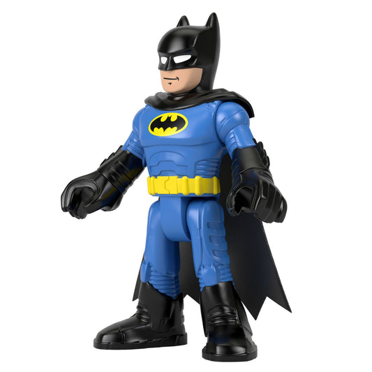 Fisher price imaginext dc super friends figurina batman xl cu costum albastru, Mattel