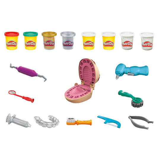 Play-doh set dentistul cu accesorii si dinti colorati, Hasbro