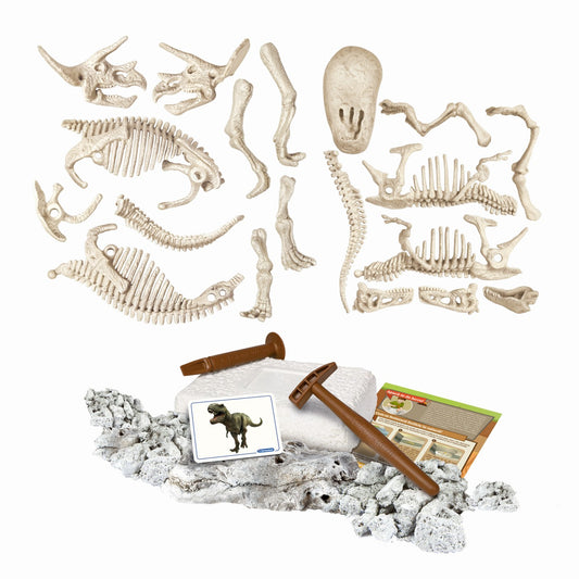 Descopera dinozaurul t-rex & triceraptor fluo stiinta si joaca, AS