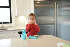 Farfurie compartimentata din silicon cu ventuza, rechin, Melii