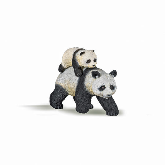 Papo figurina ursulet panda cu pui, Papo