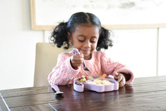 Farfurie compartimentata din silicon cu ventuza, pisica, Melii