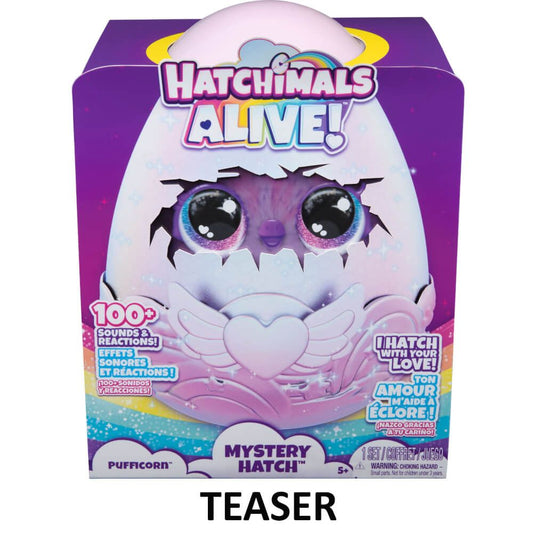 Hatchimals alive mistery hatch ou pufficorn, Spin Master