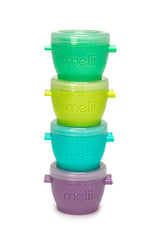 Set 4 recipiente plastic, 118 ml, Melii