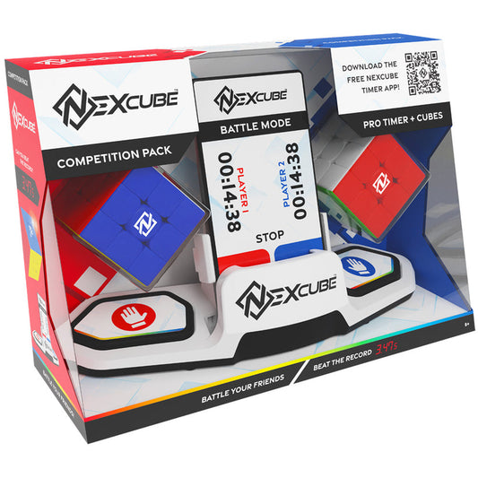 Moyu - Nexcube Set Competitional cu 2 cuburi 3x3 si un timer speedcubing inclus, Moyu