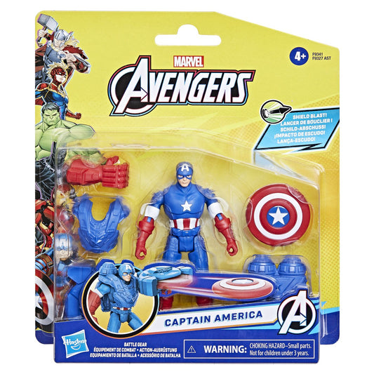 Avangers epic hero battle gear figurina captain america 10cm, Hasbro