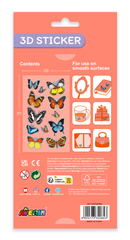 Abtibilduri 3D - Fluturi, colectia Creatii Naturale - Avenir - Publisol.ro