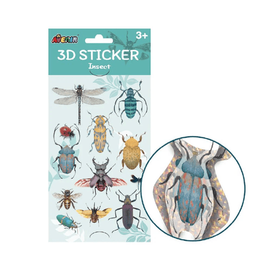 Abtibilduri 3D - Insecte, colectia Creatii Naturale - Avenir - Publisol.ro