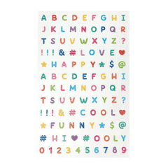 Abtibilduri cu sclipici Alfabet Stickiville - Ooly - Publisol.ro