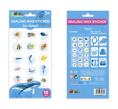 Abtibilduri imitatie sigiliu - Animale subacvatice, colectia Creatii Naturale - Avenir - Publisol.ro