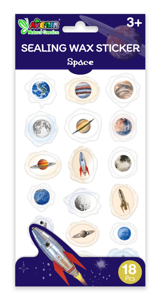Abtibilduri imitatie sigiliu - Spatiu, colectia Creatii Naturale - Avenir - Publisol.ro