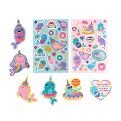 Abtibilduri parfumate - Stickiville Nom Nom Narwhals - Ooly