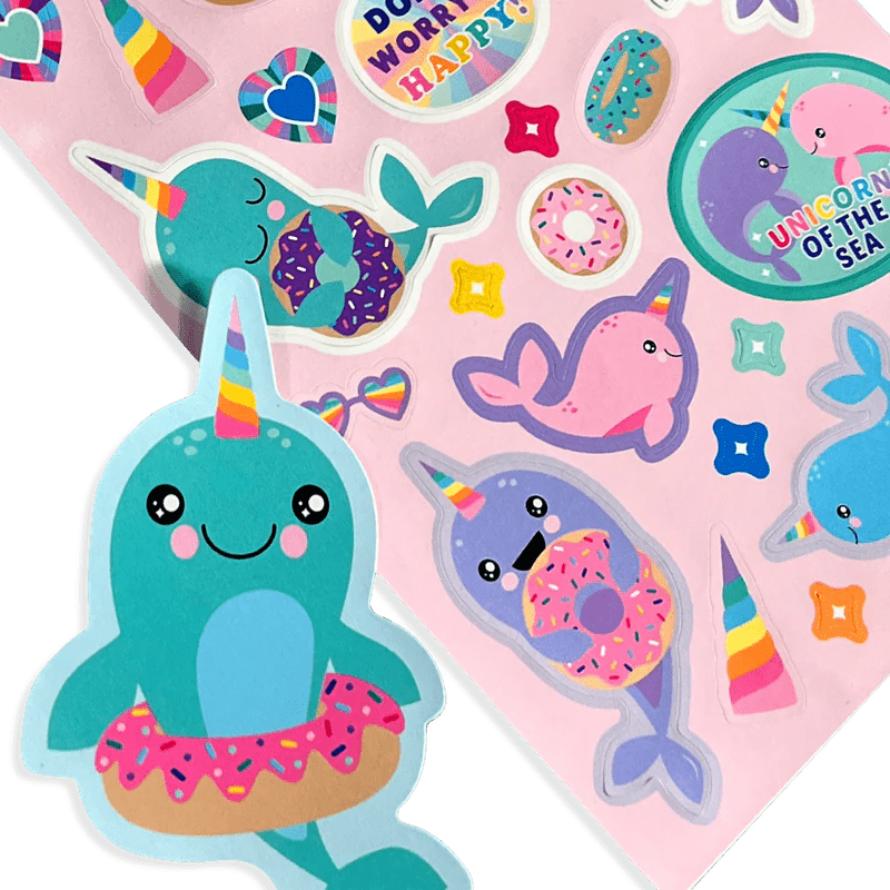 Abtibilduri parfumate - Stickiville Nom Nom Narwhals - Ooly - Publisol.ro