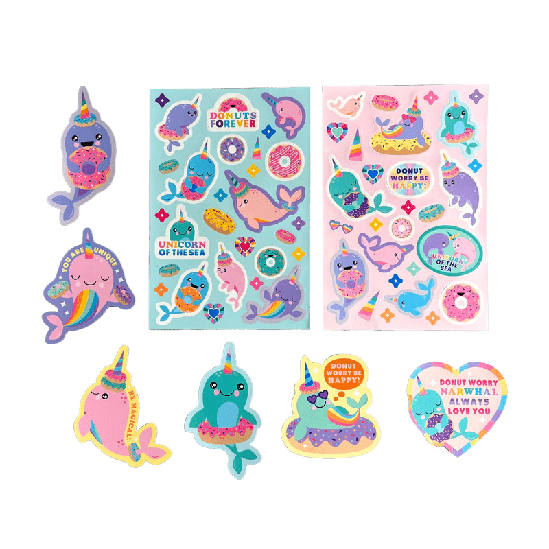 Abtibilduri parfumate - Stickiville Nom Nom Narwhals - Ooly - Publisol.ro