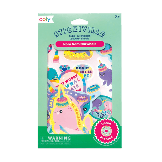 Abtibilduri parfumate - Stickiville Nom Nom Narwhals - Ooly - Publisol.ro