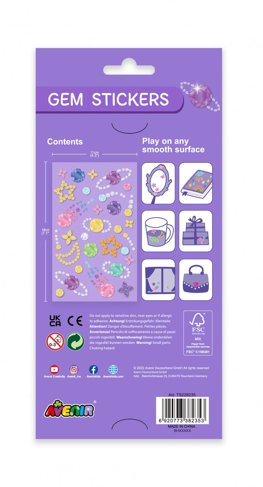 Abtibilduri pietre stralucitoare - Galaxie - Avenir - Publisol.ro