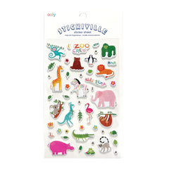 Abtibilduri pufoase Stickiville Zoo Crew - Ooly