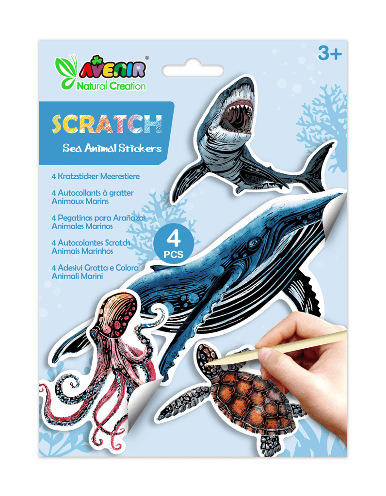 Abtibilduri razuibile - Animale subacvatice, colectia Creatii Naturale - Avenir - Publisol.ro