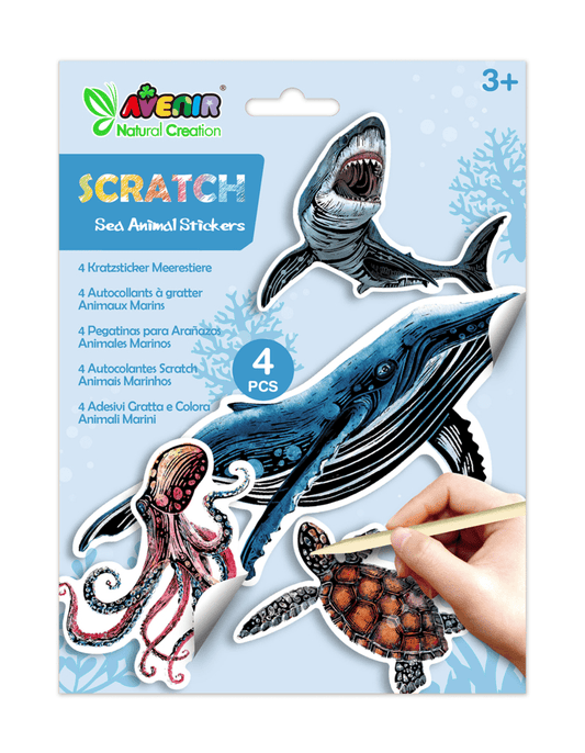 Abtibilduri razuibile - Animale subacvatice, colectia Creatii Naturale - Avenir - Publisol.ro