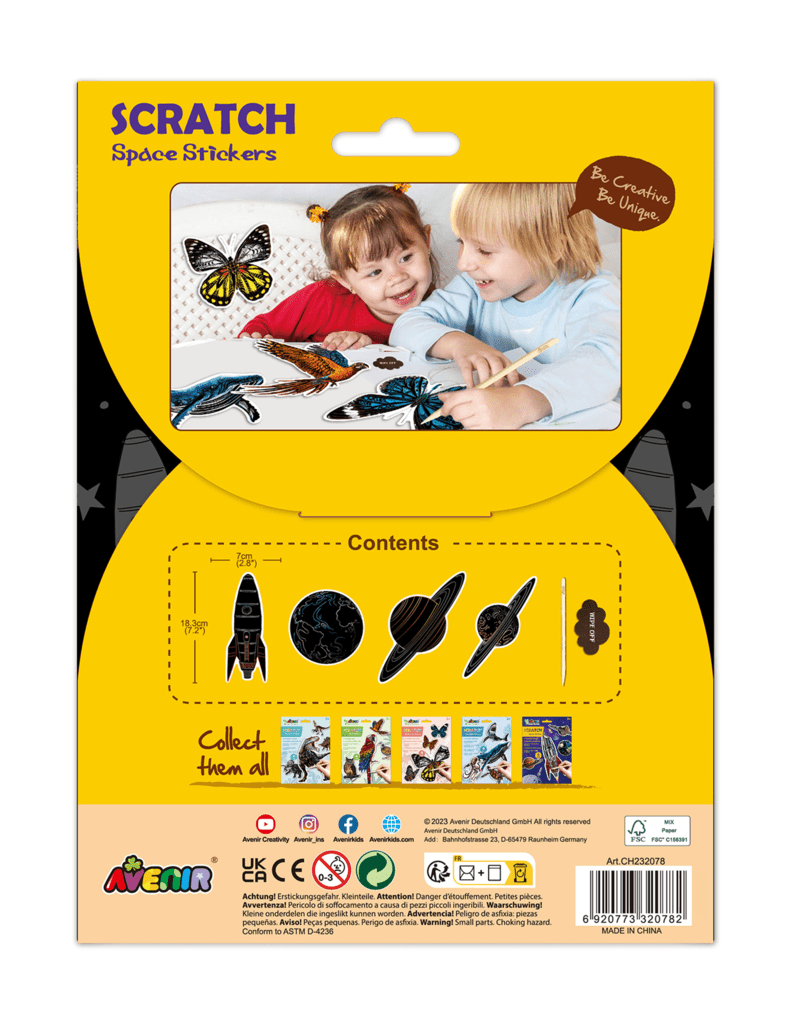 Abtibilduri razuibile - Spatiu, colectia Creatii Naturale - Avenir - Publisol.ro